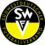kreisrundes Logo vom südwestdeutschen Fussbalverbund in schwarz und gelb
