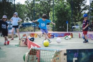 Ballbande mobiles Spielfeld beim FC Internationale